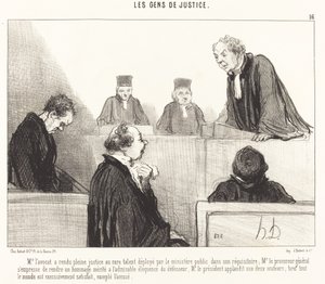 Ügyvéd úr teljes igazságot tett... alkotó: Honoré Daumier