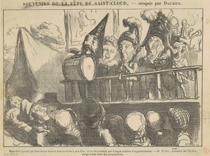 Tizenkét órán át zenélő zenészek... alkotó: Honoré Daumier