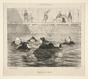 A Szajna Nayades, a Les Baigneuses-ből alkotó: Honoré Daumier