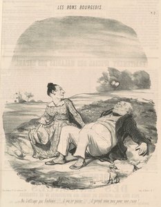 Ne ijesztgesd, Eudoxie... alkotó: Honoré Daumier
