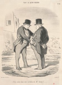 Szóval elloptuk a labdát Mr. Greentől? alkotó: Honoré Daumier