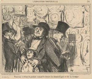 Új ingarendszer... alkotó: Honoré Daumier