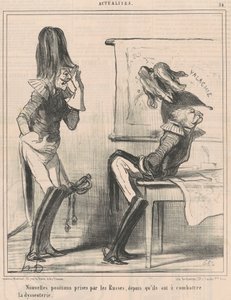 Az oroszok új pozíciói... alkotó: Honoré Daumier