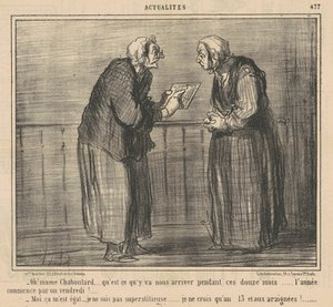 Ó! Mamechaboulard... mi fog... történni... alkotó: Honoré Daumier