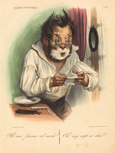 Ó! A feleségem meghalt! alkotó: Honoré Daumier