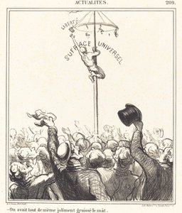 Szépen bekentük az árbocot alkotó: Honoré Daumier