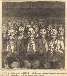 Azt mondják, a párizsiak... alkotó: Honoré Daumier