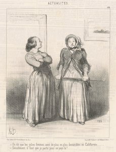 Azt mondják a szép nők... alkotó: Honoré Daumier
