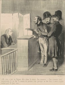 tetten értek... alkotó: Honoré Daumier