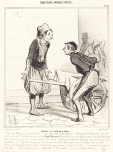 A bedoinok származása Párizsban alkotó: Honoré Daumier
