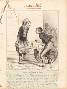 A bedoinok származása Párizsban alkotó: Honoré Daumier