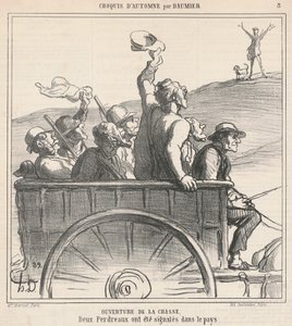 A vadászat megnyitója alkotó: Honoré Daumier
