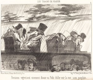 A párizsiak mélységesen sajnálják... alkotó: Honoré Daumier