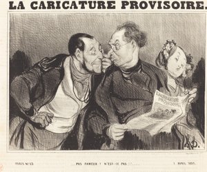Nem híres? Nem!!... alkotó: Honoré Daumier