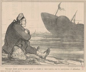 Utas, aki fizetett... hogy New Yorkba menjen alkotó: Honoré Daumier