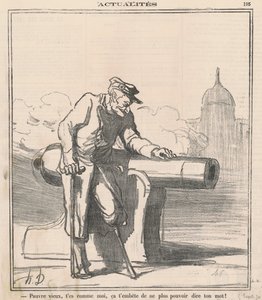 Szegény öreg! Olyan vagy mint én... alkotó: Honoré Daumier
