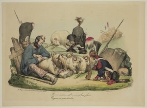 Szegény bárány Ah! Nem számít, mit csinálsz...mi mindig megkaszálunk alkotó: Honoré Daumier