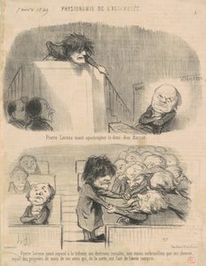 Pierre Leroux Merész aposztróf... alkotó: Honoré Daumier