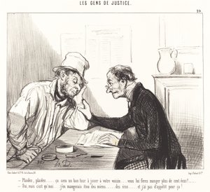 Könyörgöm... jó trükk lesz... alkotó: Honoré Daumier