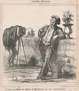 A mezőgazdasági bizottság tagjaként kiadva magát... alkotó: Honoré Daumier