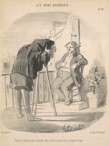 Állítólag a legkényelmesebb pozíció egy dagerrotip portréhoz alkotó: Honoré Daumier