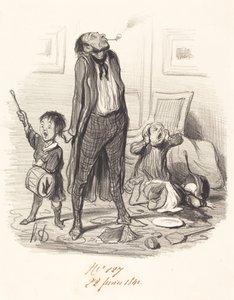 Klasszikus költő eklogát alkot... alkotó: Honoré Daumier