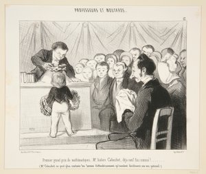 Az első matematikai fődíj, Mr. Isidore Cabuchet?. 12. a professzorok és mustárok között alkotó: Honoré Daumier