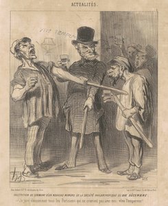 Előny ... egy ... tag ... december tizedikén ... alkotó: Honoré Daumier