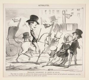 A Rendőrprefektus következő parancsa. (A balesetek elkerülése érdekében alkotó: Honoré Daumier