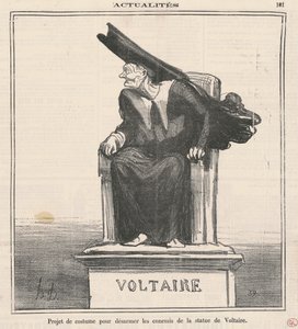 Projekt ... Lefegyverezni ... Voltaire ellenségeit alkotó: Honoré Daumier