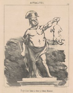 Projekt egy szoborhoz ... Odilon-Nimródnál alkotó: Honoré Daumier