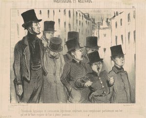 Higiénikus és szentimentális séta... alkotó: Honoré Daumier