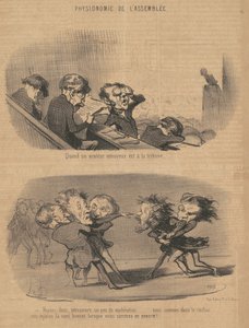 Amikor egy unalmas hangszóró áll a pódiumon alkotó: Honoré Daumier