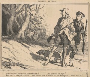 Mi a fene lehet abban a sűrűben? ... alkotó: Honoré Daumier