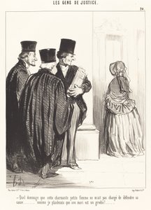 Milyen kár, hogy ez a kedves... nő... alkotó: Honoré Daumier
