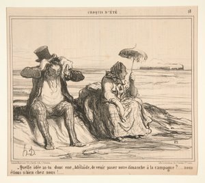 Milyen ötleted volt, Adelaide, hogy eljössz és teljesítsd? alkotó: Honoré Daumier