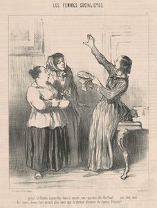 Milyen a nő ma a társadalomban... alkotó: Honoré Daumier