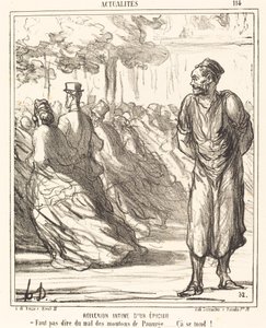 Egy élelmiszerbolt intim tükörképe alkotó: Honoré Daumier
