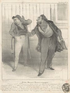Robert Macaire utazási ügyintéző alkotó: Honoré Daumier