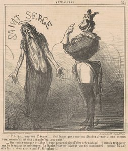 Szent Sergius... Jó Szent Sergiusom! alkotó: Honoré Daumier