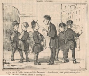 Ha akarod, veszek neked kétszáz márványt... alkotó: Honoré Daumier