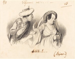 Kifelé!... (Bajazet) alkotó: Honoré Daumier