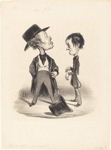 Szóval légy udvarias...én... alkotó: Honoré Daumier