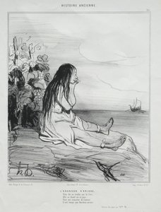 Ariadné elhagyása alkotó: Honoré Daumier