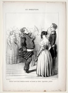 The Banqueters, 5. tábla: Rifolard nyitja a labdát alkotó: Honoré Daumier