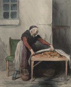 Az értelmezések fejezete, 8. tábla: Minden égés fél a hideg víztől alkotó: Honoré Daumier