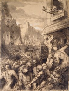 Egy város pusztulása, 19. század közepe alkotó: Honoré Daumier