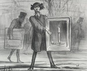 Az 1859-es kiállítás 1. tábla: Megtagadták ezt, a Tudatlanok!, 1859. alkotó: Honoré Daumier