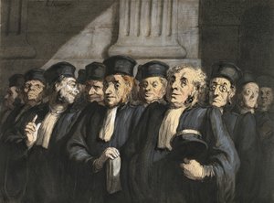Az ügyvédek ügyvédei, 1860-as évek eleje alkotó: Honoré Daumier