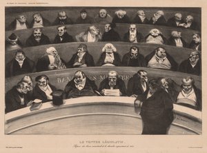 The Monthly Association (18. tábla): The Legislative Belly alkotó: Honoré Daumier